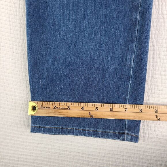 Soft Surroundings SZ 18 Petite Blue Cotton Blend Stretch Jeans NWT 3fy33 - Picture 7 of 14